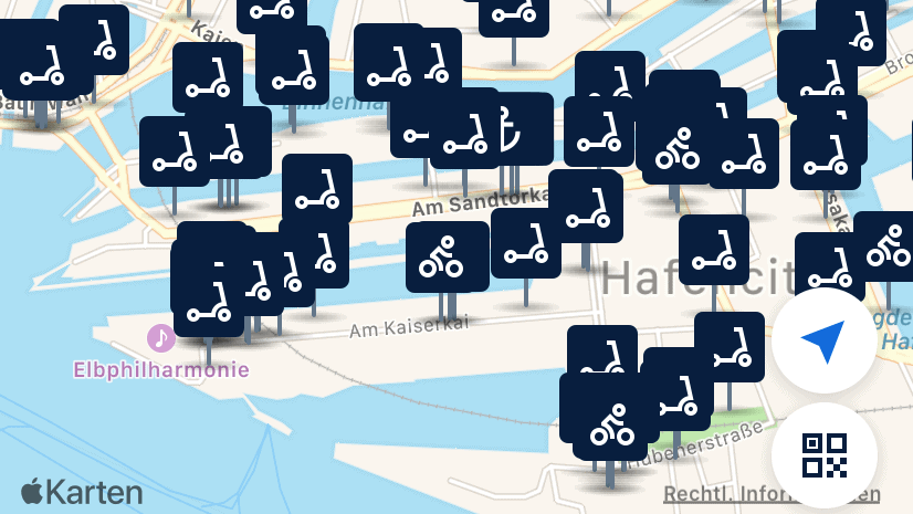 Aplikacja Free Now w Niemczech uwzględnia hulajnogi i rowery innych firm