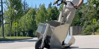 Elektryczna hulajnoga cargo - Scootility. Prototyp