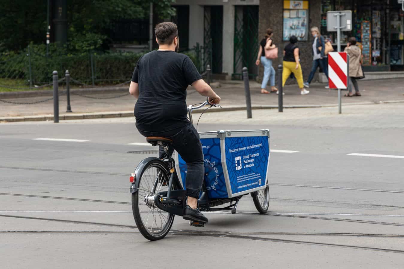 Rower towarowy bez wspomagania udostępniany przez Kraków