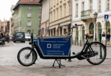 Rower towarowy oferowany bezpłatnie przez miasto Kraków