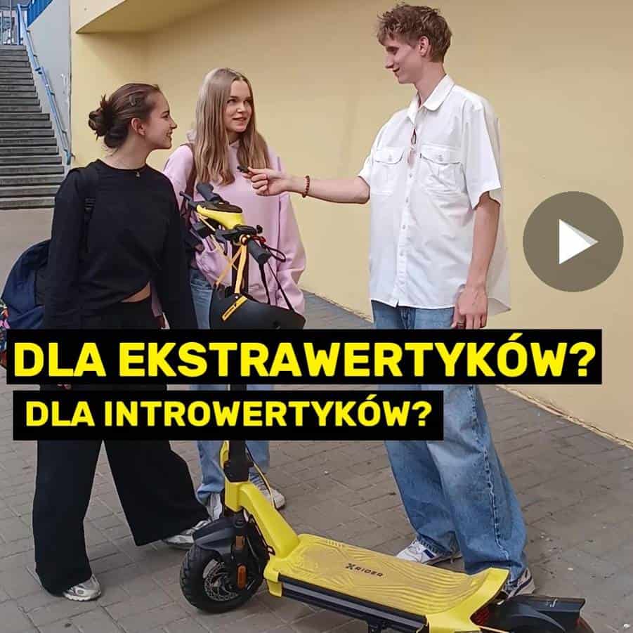 Sonda uliczna Xridera - czy e-hulajnoga to pojazd dla ekstrawertyków czy introwertyków?