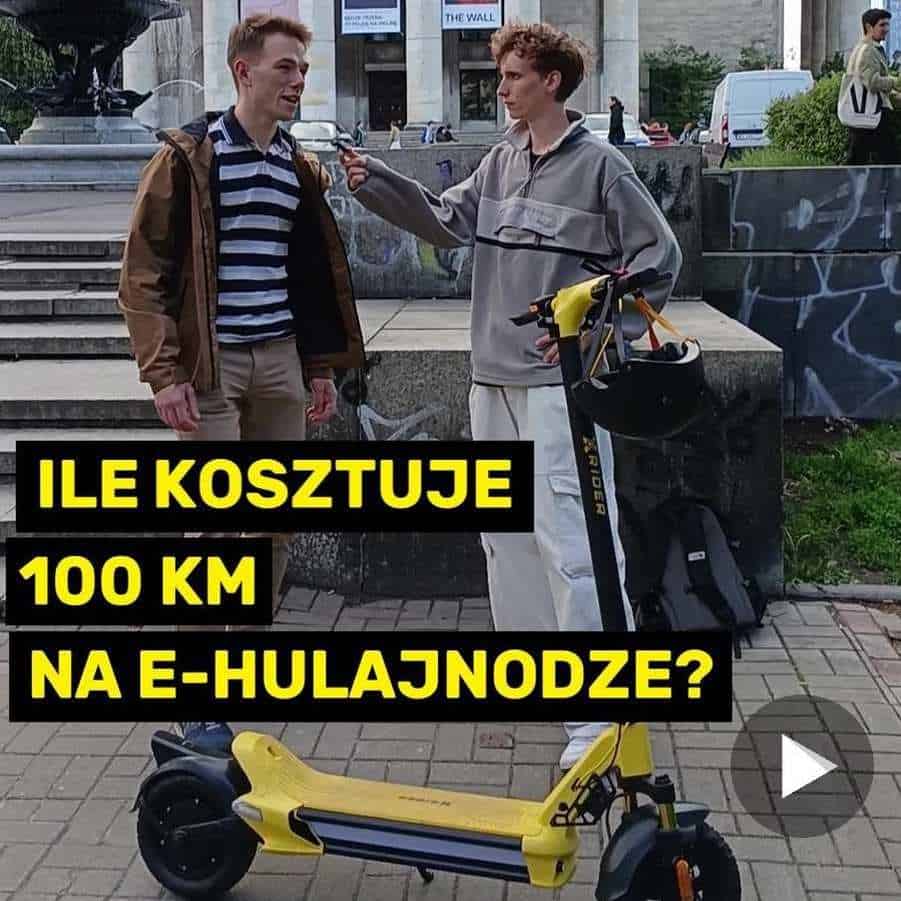Sonda uliczna Xridera - pytamy o koszty energii dla e-hulajnogi